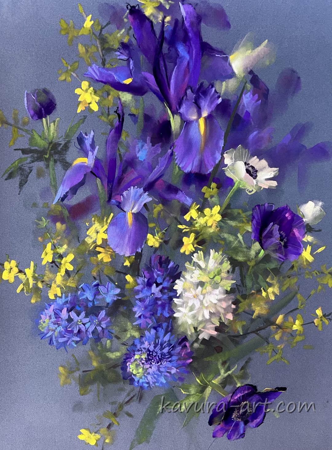 "Early spring" Pastel on paper.