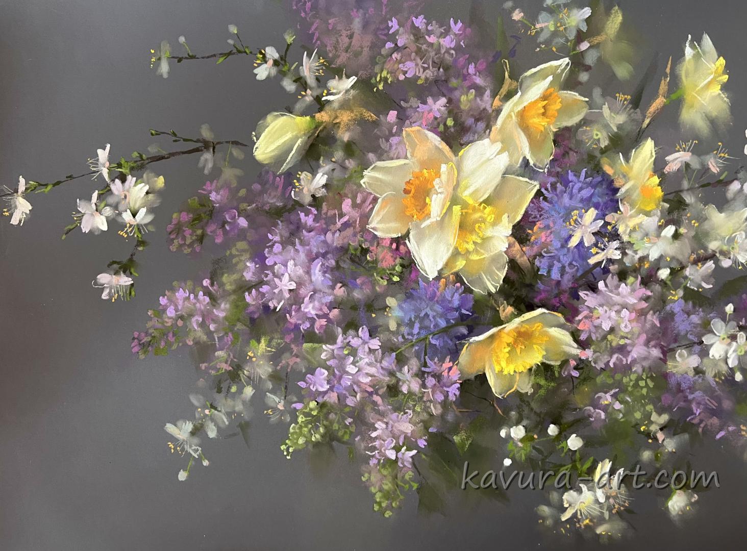"March" Pastel on paper.