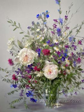 Wild flowers and Peonies