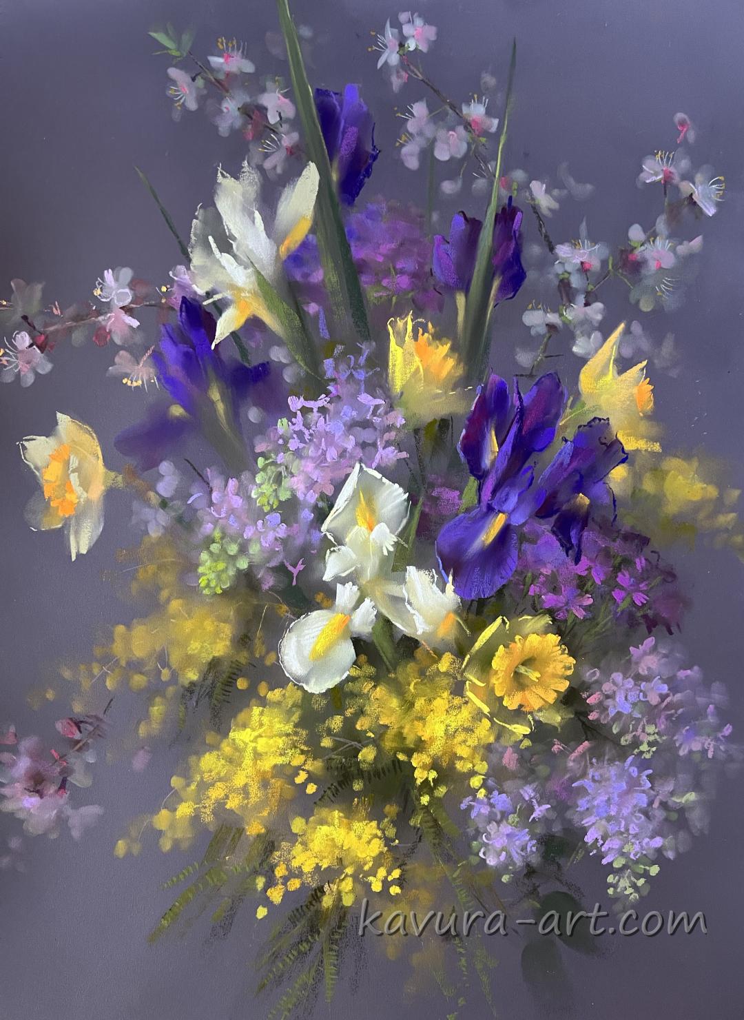 "Spring moment" Pastel on paper.